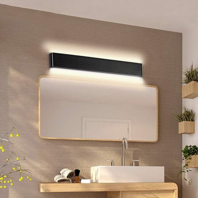 Aipsun 43.3in/40W LED Matte Black Modern Vanity Light Up and Down Wall Mount - Image 2