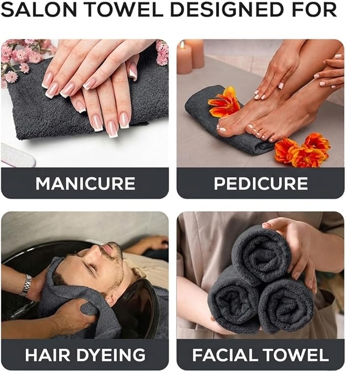 Premium 100% Cotton Hand Towels – Pack of 24, 16x27 Inch – Quick-Dry, Highly - Image 5