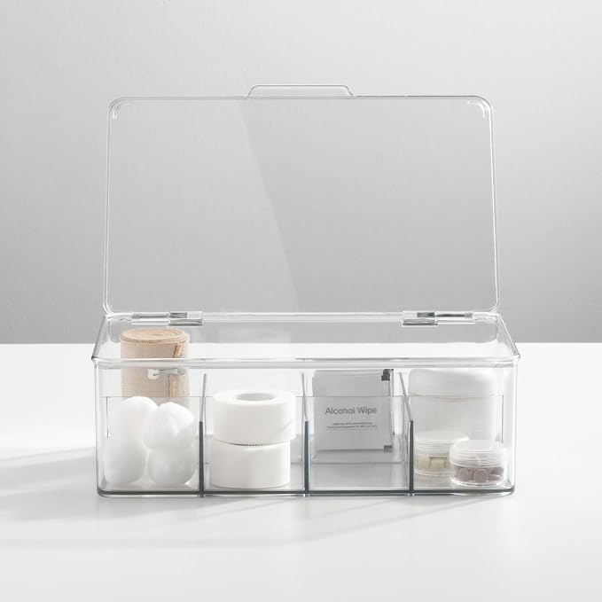 mDesign Plastic First Aid Kit Storage Box - Image 3