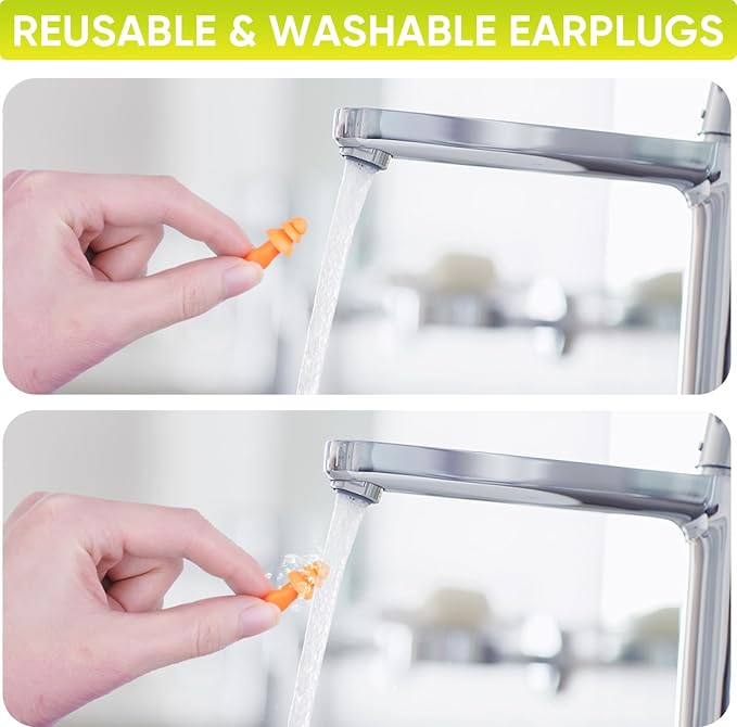 TICONN 48 Pairs Reusable Silicone Ear Plugs - Image 4