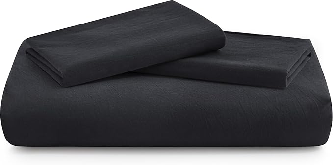 LOVQUE 100% Washed Cotton Duvet Cover Set King Size, Linen Like Natural Bedding - Image 7