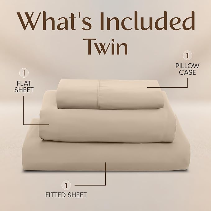 Utopia Bedding Twin Sheet Set – 3 Piece Bed Sheets - Image 3
