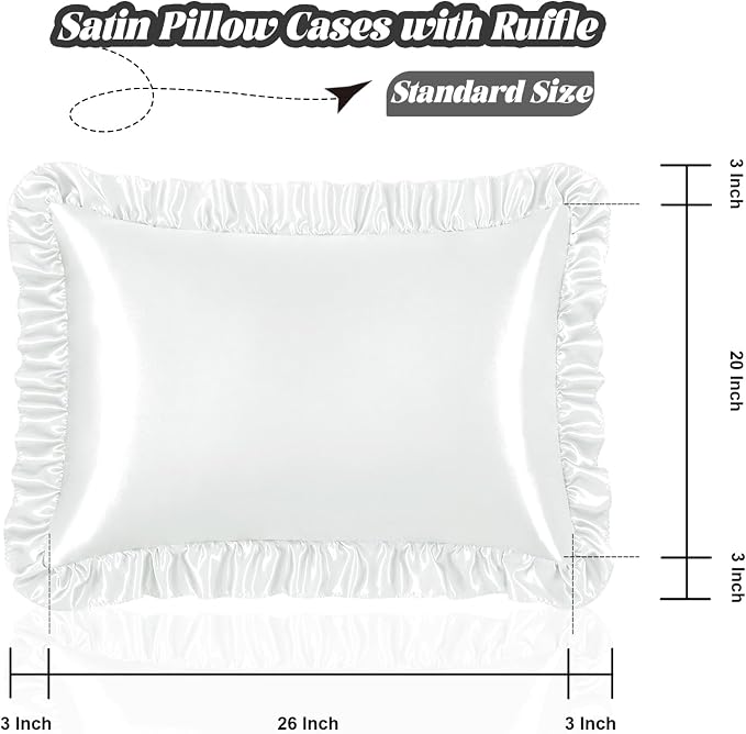 Homiest Ruffle Satin Pillowcase - Image 3