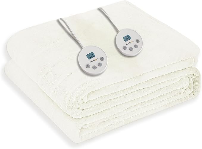 Wapaneus Heated Blanket Electric Queen Size 84"x90"-Dual Control by Wapaneus
