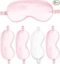 Sleep Masks 5PACK Silk Eyes Cover Satin Eye Mask Silky Blackout Soft Blindfold by WJingYiJia