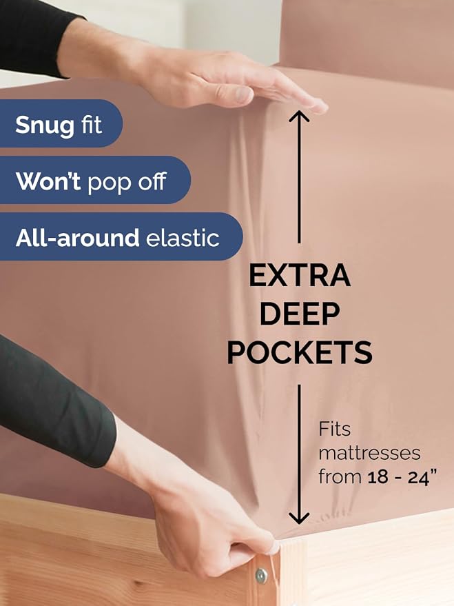 Extra Deep Twin Sheet Set - Image 3