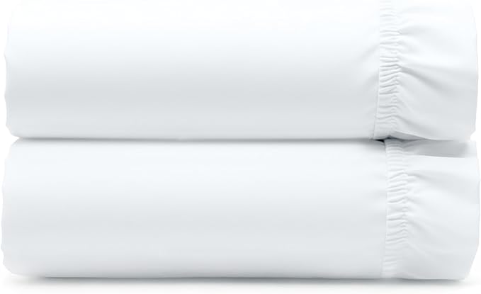 2 Cotton Twin XL Fitted Sheets, 400 Thread Count 100% Cotton Fitted Sheets by CaliforniaDesignDen