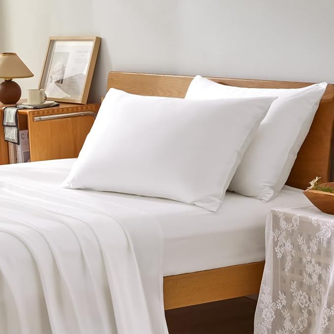 Homiest Cooling Pillow Cases Standard Size Set of 2, 100% Rayon Derived from - Image 2