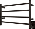 HEATGENE Towel Warmer 4 Bar Towel Dryer Wall-Mounted Plug-in Bath Towel Heater by HEATGENE