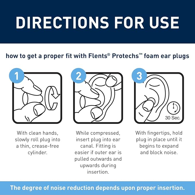 Flents Protechs Foam Ear Plugs, 10 Pair - Image 4