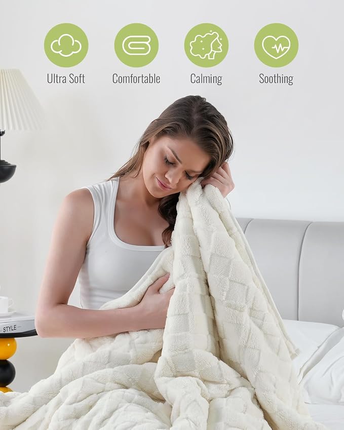Uttermara Weighted Blanket King Size 15lbs 80x87 Inches, Sherpa Weighted - Image 4