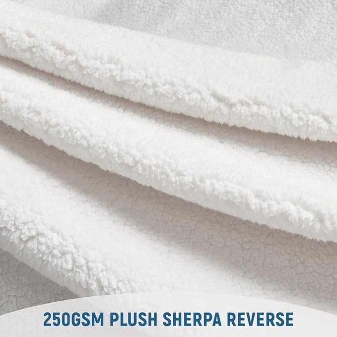 KAWAHOME Sherpa Fleece King Size Blanket - Image 6