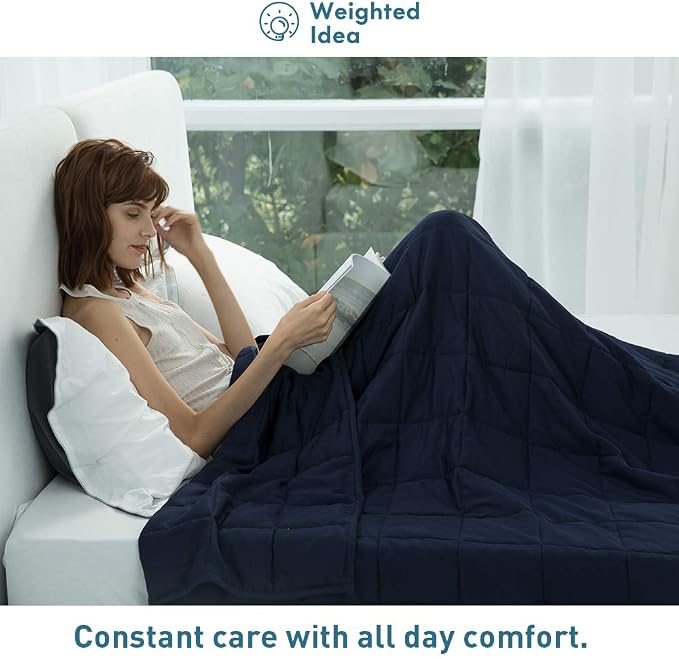Weighted Idea Weighted Blanket for Adults Cooling Breathable Heavy Blanket - Image 3