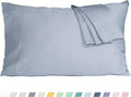 Pillow Cases, King Size Cotton Percale Weave Pillowcases, Pre-Shrunk Breathable by HOMTEC