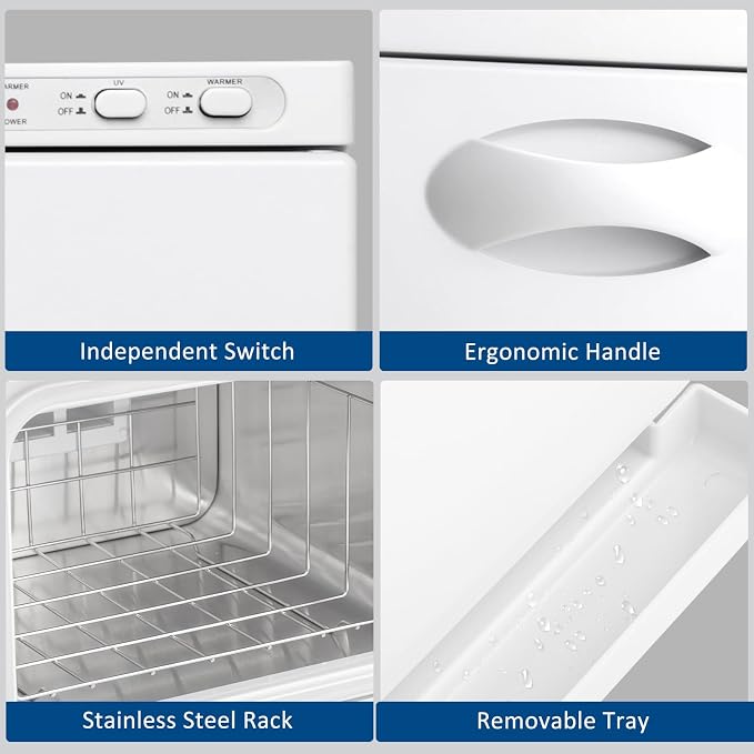 Winado Hot Towel Warmer Cabinet, 8L Thermostatic Towel Heater, 2-in-1 Mini Hot - Image 6