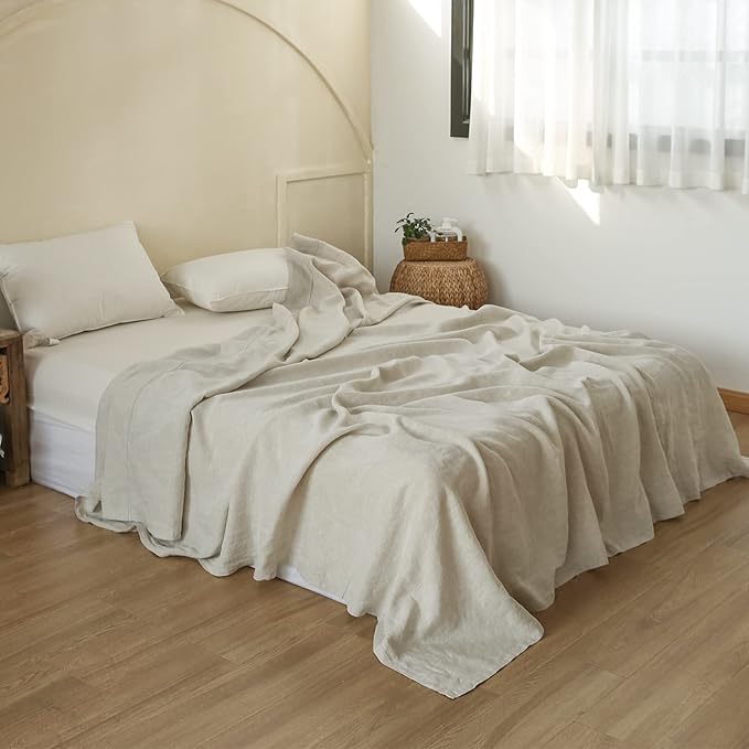 Simple&Opulence French Linen Flat Sheet by SimpleOpulence