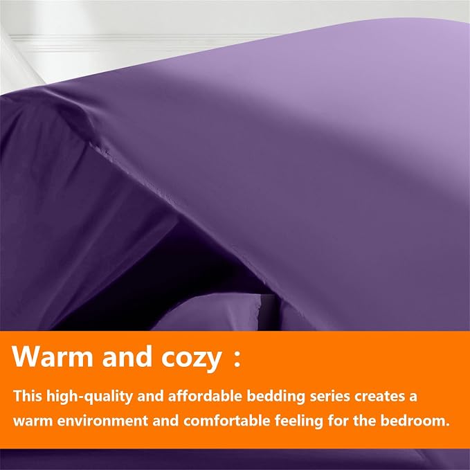 TAIMIT Purple Queen Size Comforter Set - Image 2