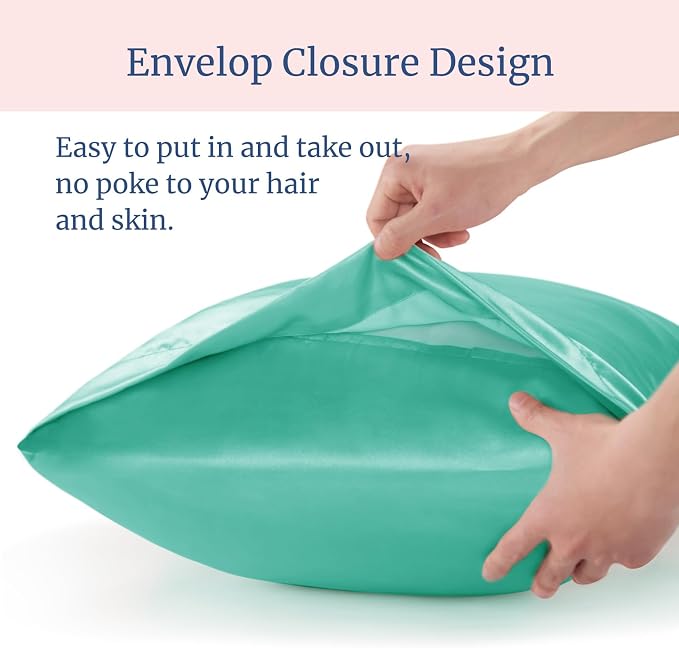 BEDELITE Satin Pillowcase for Hair and Skin, Super Soft and Cooling Similar to - Image 6