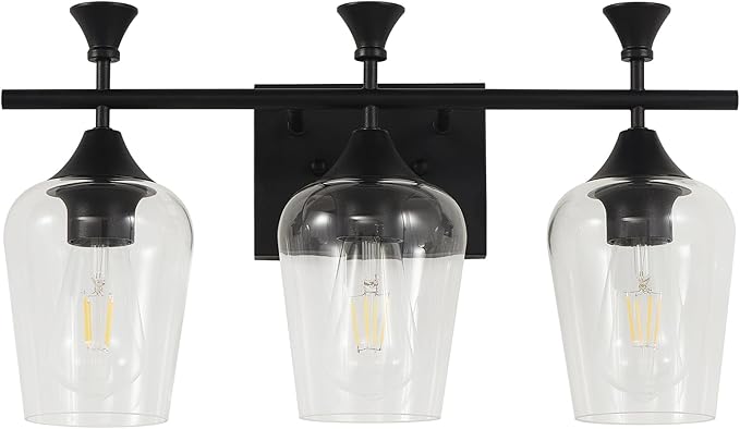 Bathroom Light Fixtures, Matte Black Vanity Lights by BringBrightnesstoYourLife