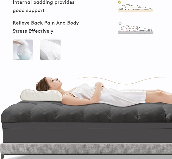 SameBed Mattress Topper Queen, Extra Thick Mattress Pad Cover - Image 6
