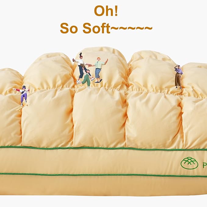 YOUR MOON Fluffy Support Bed Pillow King Size, Super Soft Premium Down - Image 2