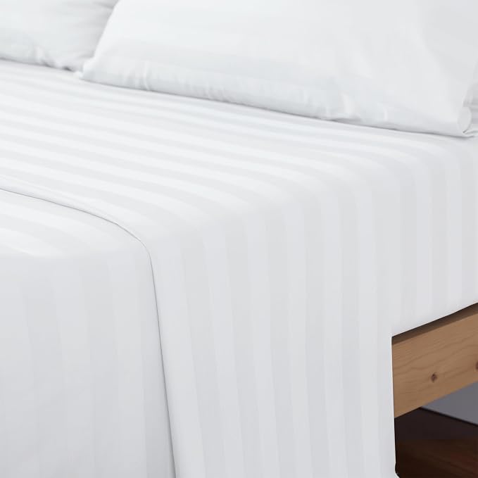 Cotton Twin Flat Sheet Only, 600 Thread Count 100% Egyptian Cotton Top Sheet - Image 7