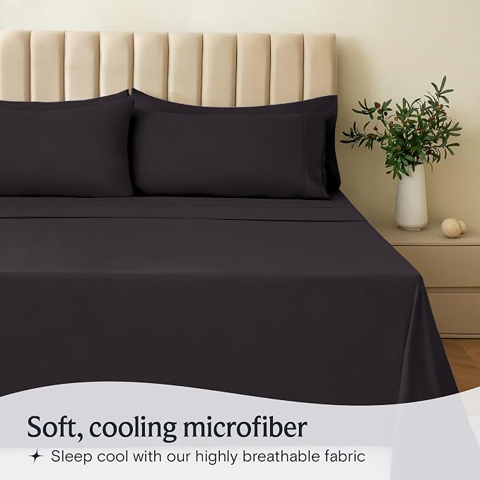 LuxClub 3 PC Sheet Bed Sheets Deep Pockets 18" Eco Friendly Wrinkle - Image 3