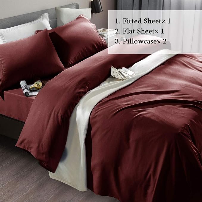 SONORO KATE Bed Sheet Set Super Soft Microfiber 1800 Thread Count Luxury - Image 2