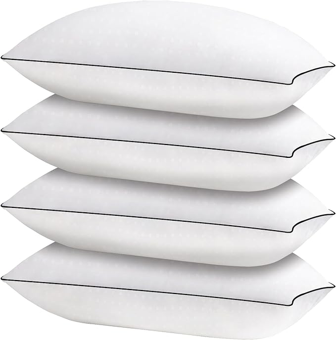 HIMOON Bed Pillows for Sleeping 4 Pack, Queen Size Cooling Pillows Set of 4 by HIMOON