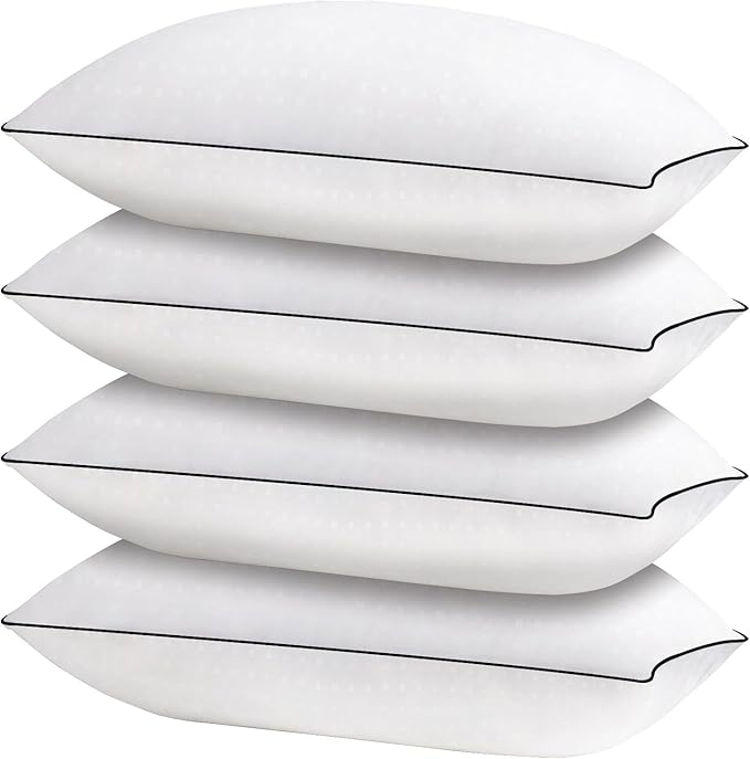 HIMOON Bed Pillows for Sleeping 4 Pack, Standard Size Cooling Pillows Set of 4 by HIMOON