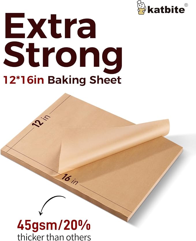 Katbite 200Pcs 12x16 In Unbleached Parchment Paper - Image 3