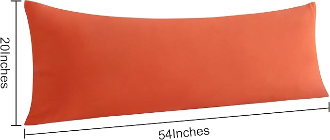 NTBAY Body Pillow Cases Set of 2, 2 Pack Brushed Microfiber 20x54 Pillow Cases - Image 5
