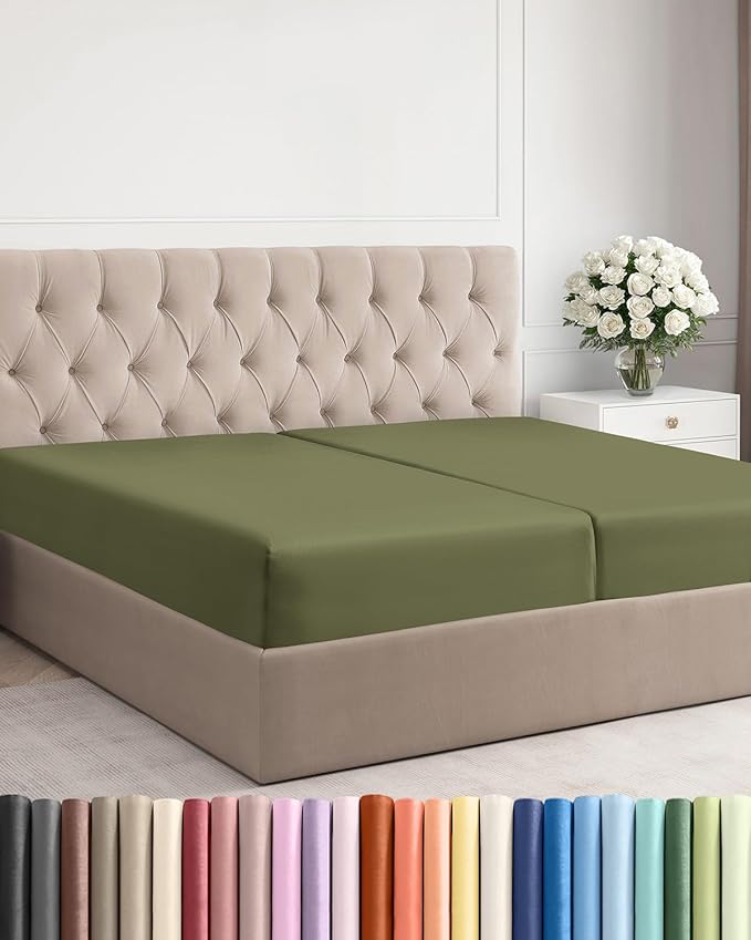 Split King Fitted Bed Sheet by CGKUnlimited