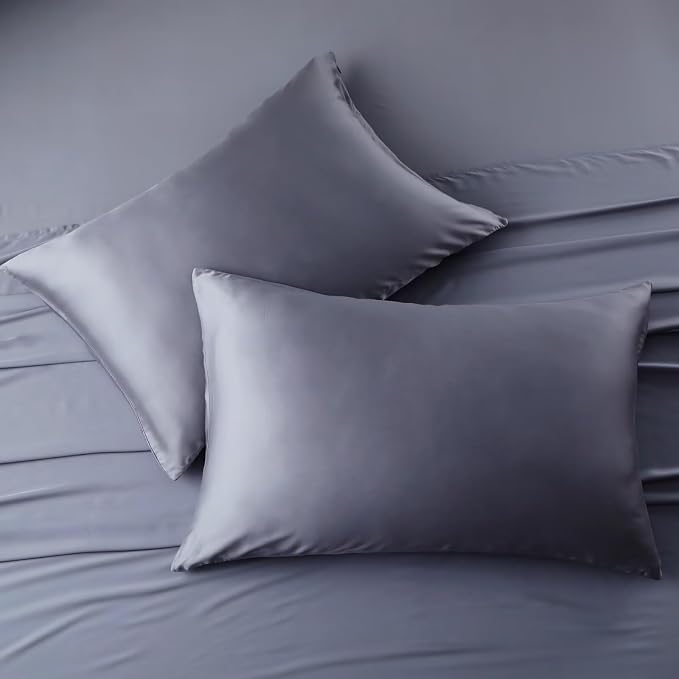 4 Pack Cooling Pillow Cases, Viscose Derived from Bamboo Pillow Protectors - Image 6