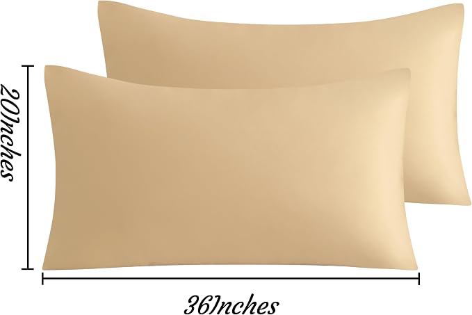 NTBAY King Pillow Cases Set of 2, 2 Pack Brushed Microfiber 20x36 Pillow Cases - Image 3