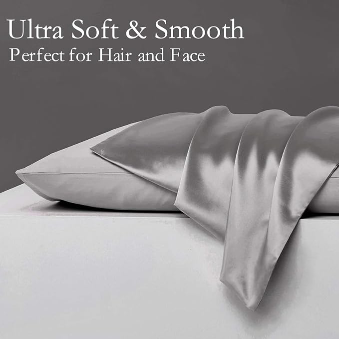 JOGJUE Silk Pillowcase for Hair and Skin 2 Pack 100% Mulberry Silk Bed - Image 2
