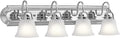 Kichler 30" 4-Light Vanity Bath Light in Chrome, Modern Bathroom Light by Kichler