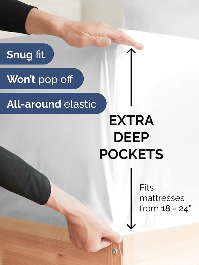 Extra Deep Queen Fitted Sheet - Image 2