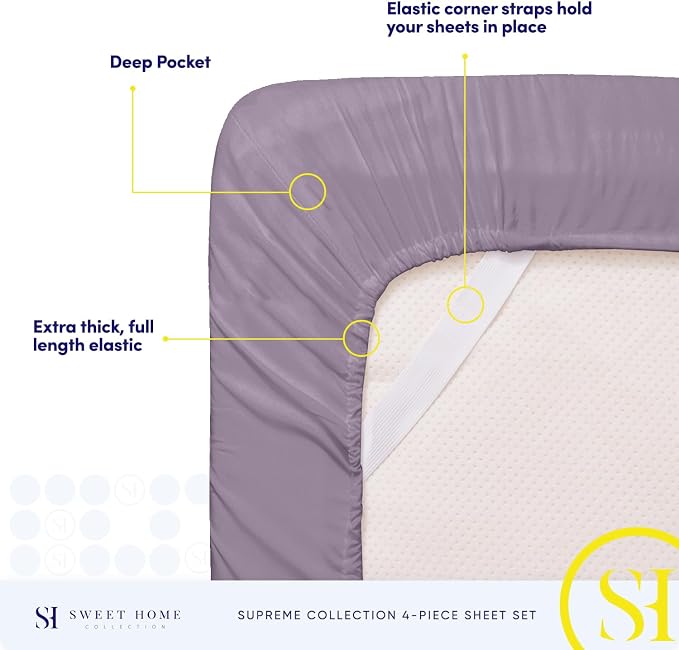 Twin Sheets - Breathable Luxury Sheets - 1800 Supreme Collection Extra Soft - Image 5