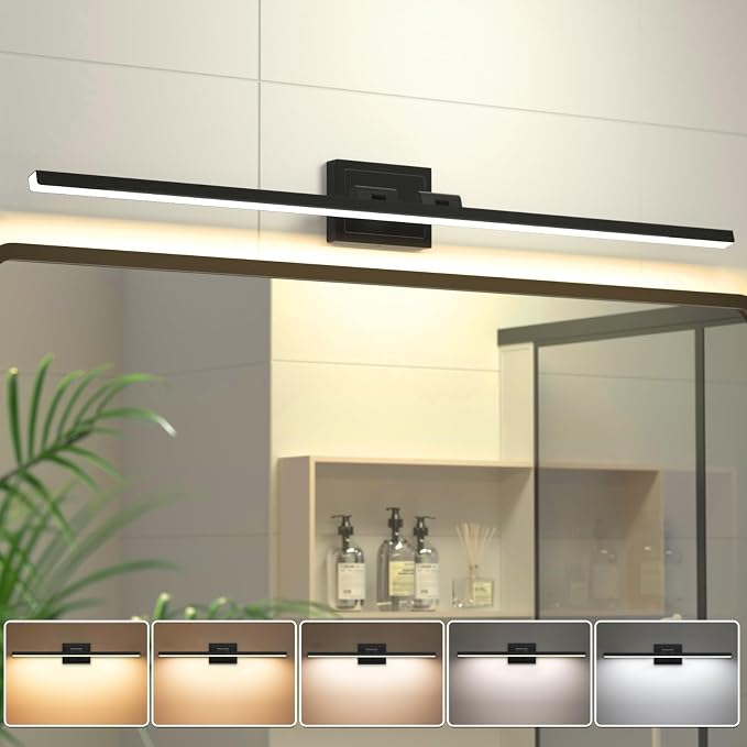 VOLISUN Modern Bathroom Vanity Light 48 inch, 30W Dimmable 5CCT Led Bathroom by VOLISUN