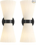 Black Wall Sconces Set of Two, HWH Modern Wall Light Fixtures Indoor Wall Lamp by HWHINVESTMENT