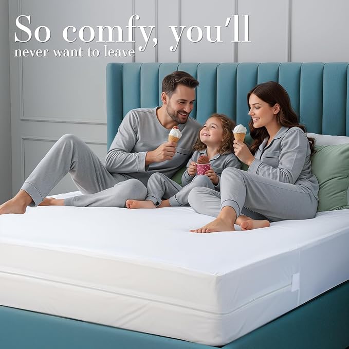 Utopia Bedding Mattress Protector Zippered Queen Size, 100% Waterproof Bed Bug - Image 9