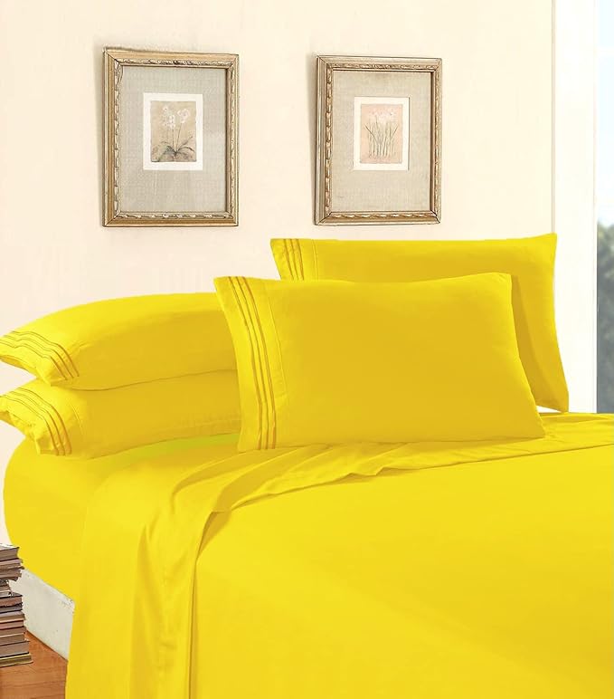 Elegant Comfort Luxury Quality Microfiber 4-Piece 1500 Premium Hotel Sheet - Image 3
