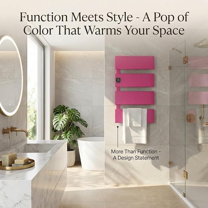 Electric Towel Warmer, Heated Towel Rack - Image 8