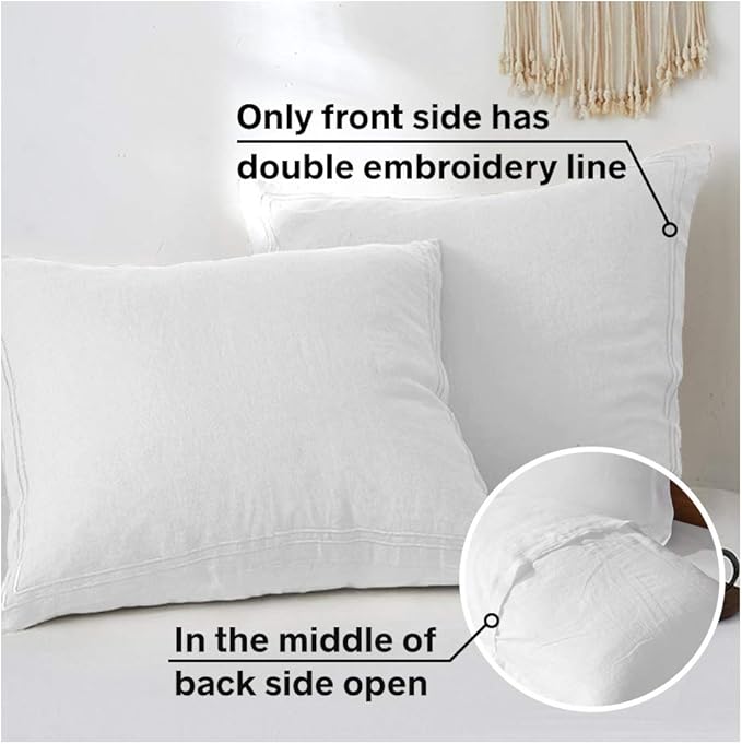 Simple&Opulence 100% French Linen Euro Shams - Image 2