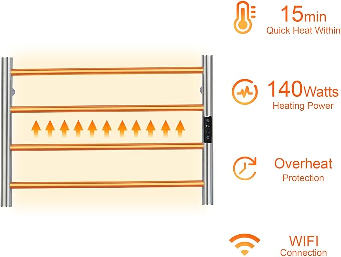 Electric Towel Rack with Voice Control - Image 5