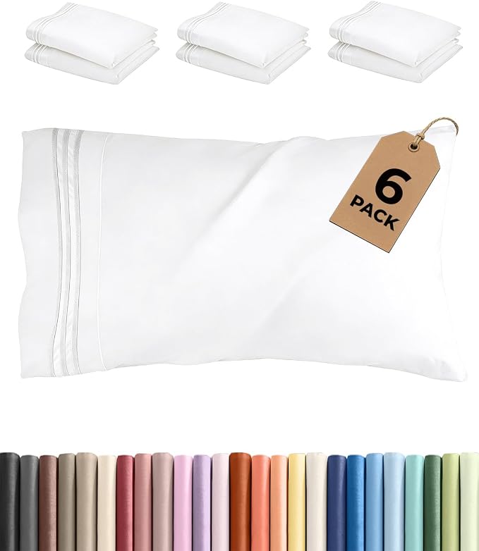 Queen Pillow Cases Set of 6 by CGKUnlimited