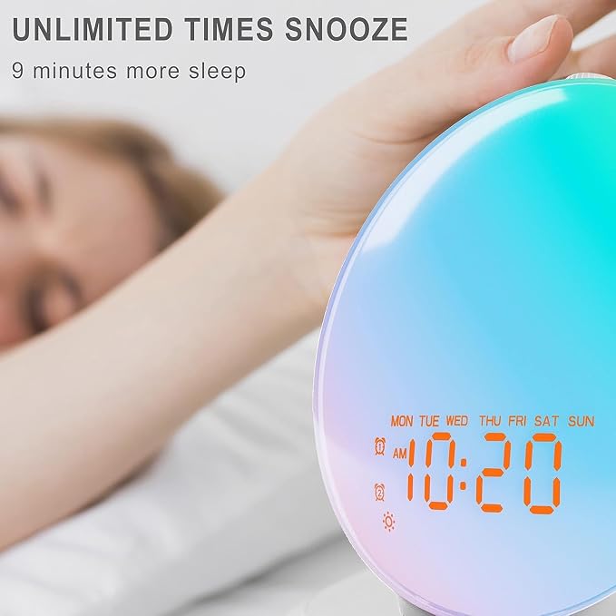 Wake Up Light Sunrise Alarm Clock - Image 7