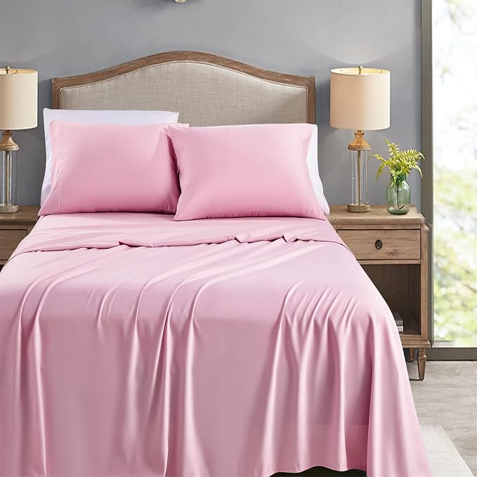 FreshCulture Queen Flat Sheets Only, Soft Microfiber Bedding Sheets - Image 2