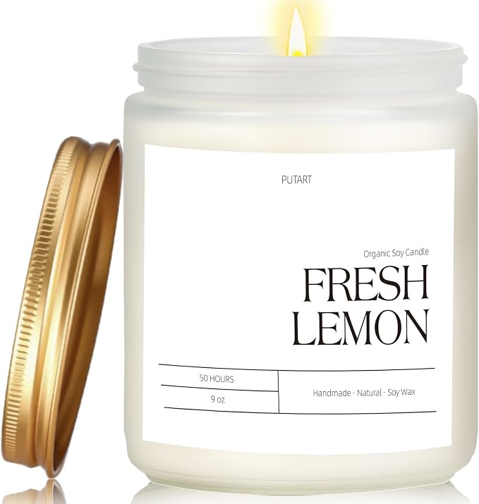Fresh Lemon Highly Scented Candle by Unknown